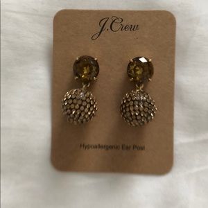 Jcrew brown drop earrings - *nwt*